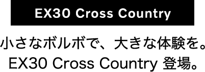 EX30 Cross Country 登場。