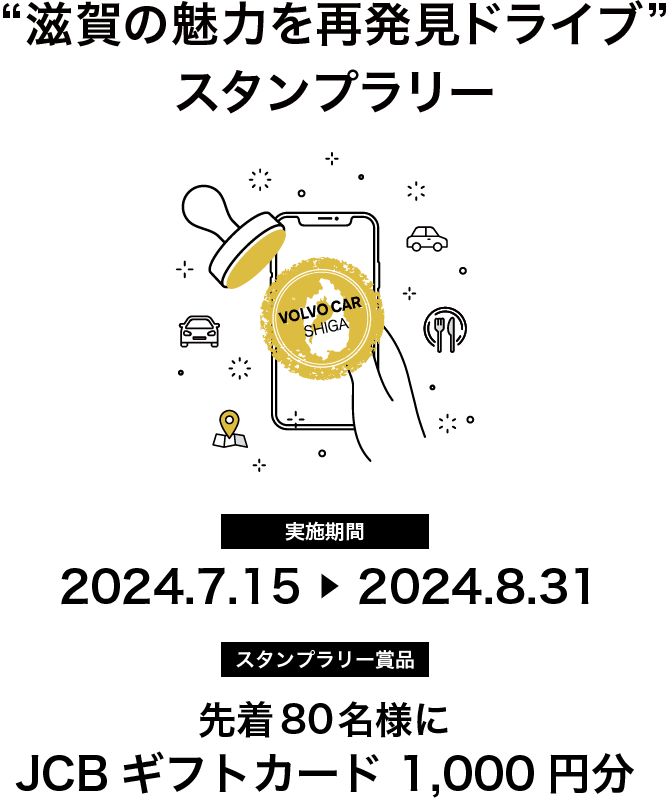 滋賀の魅力を再発見ドライブ スタンプラリーキャンペーン